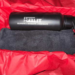 Gym towel and bottle set