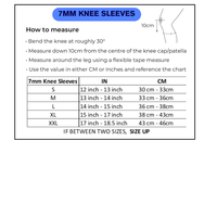 Premium Knee Sleeves (Pair) - 7mm Neoprene