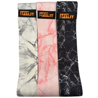 Marble Fabric Hip Fitness Resistance Glute Bands- Set of 3